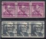 US Stamp #1036×701 & #1280×701 – GREAT Precancel Strips of 3