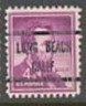 US Stamp #1036×239 Lincoln – Long Beach Calif.- Precancel