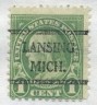 US Stamp # 632×42 Franklin w/ Lansing Mich. #42 Precancel