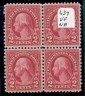 US Stamp # 634 MNH – George Washington – 1926-34 Regular Issue Block of 4