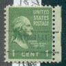 US Stamp # 804×734 Washington w/ Fayson Lakes, N.J. Precancel