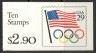 US Stamp #BK186 MNH – Flag w/ Olympic Rings w/ 1 #2528a Pane