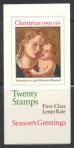 US Stamp #BK193 MNH – Christmas Madonna and Child w/ 2 Panes #2578a