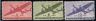 US Stamp #C025-27 MLH Twin Motored Transport Trio