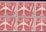 US Stamp #C60a – Red 7c Jet Silhouette Booklet Pane