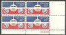 US Stamp #C 89 MNH – 25c USA AirMail Plate Block of 4