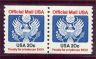 US Stamp #O135 MNH – Official – Coil Pair