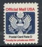 US Stamp #O138 MNH – Official – Postal Card Rate D