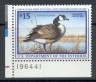US Scott #RW64 MNH – Commanding Canada Goose – Plate Number Single