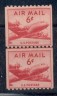 US Stamp #C 41 MNH – DC 4 Skymaster Coil Line Pair