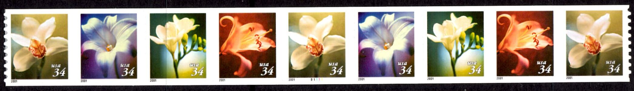 US Stamp #3481a MNH Flowers PS9 #B1111 Coil